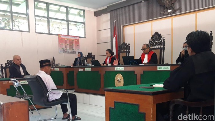 Sidang vonis pesilat dewasa hajar remaja hingga tewas di Boyolali, Senin (6/1/2025).
