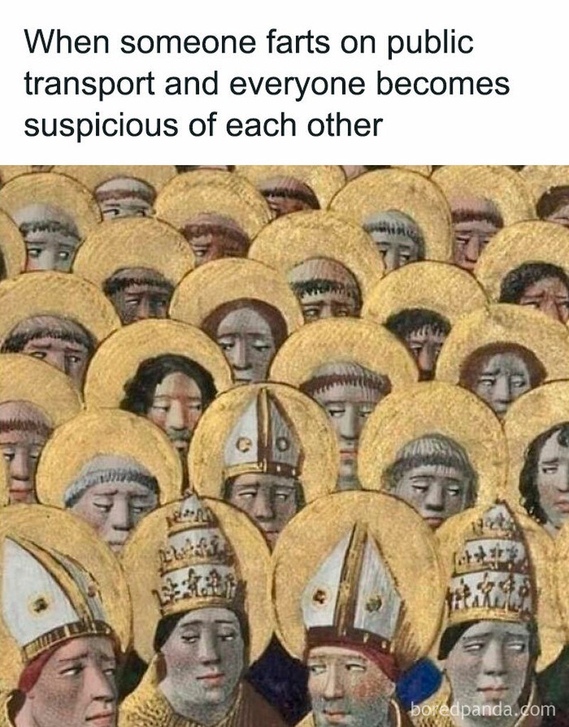 Kumpulan meme dari lukisan klasik berikut ini bikin nyengir sendiri. Habisnya, sindirannya halus banget, bos! Aowkaowk.