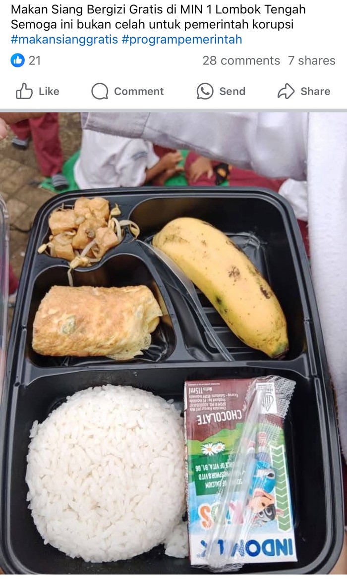 10 Potret Menu Makan Bergizi Gratis yang Viral di Media Sosial 10 Potret Menu Makan Bergizi Gratis yang Viral di Media Sosial