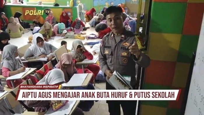 Bhabinkamtibmas Srengseng Polsek Kembangan, Aiptu Agus Riyanto