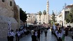 Foto Udara Gereja Kelahiran Yesus Kristus di Bethlehem