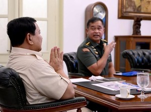 KSAD Temui Prabowo di Istana, Bahas Kesejahteraan Prajurit