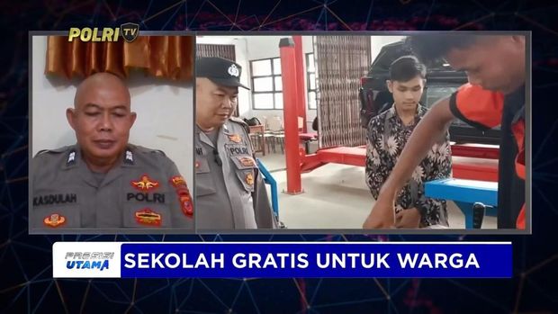 Kanit Intel Polsek Tukdana Polres Indramayu Aiptu Kasdulah mendirikan SMK Pembangunan Tukdana di Indramayu