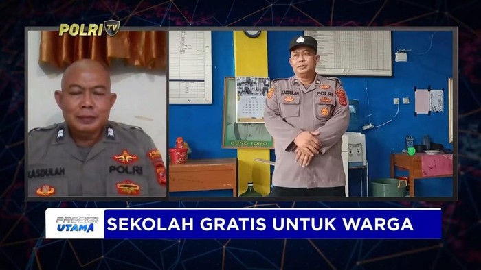 Kanit Intel Polsek Tukdana Polres Indramayu Aiptu Kasdulah mendirikan SMK Pembangunan Tukdana di Indramayu