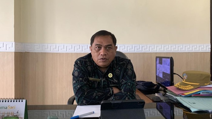 Kepala Dinas Kesehatan (Dinkes) Bali, I Nyoman Gede Anom, saat ditemui di kantornya, Selasa (7/1/2025). (Rizki Setyo/detikBali)