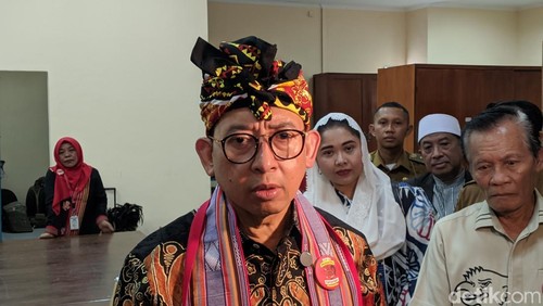 Menteri Kebudayaan Fadli Zon di Mataram, NTB, Selasa (7/1/2024). (Ahmad Viqi/detikBali).