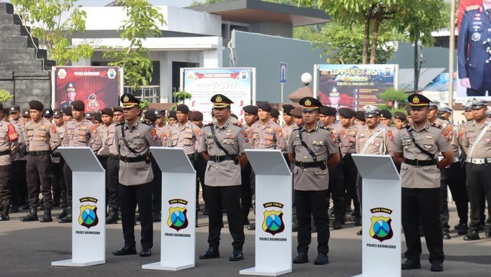 Sertijab wakapolres dan kasat lantas Polres Bojoneoro