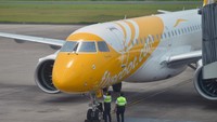 Maskapai Scoot Airlines melakukan penerbangan perdana dari Singapura-Padang yang selanjutnya akan melayani penumpang tiga kali dalam seminggu pulang-pergi.