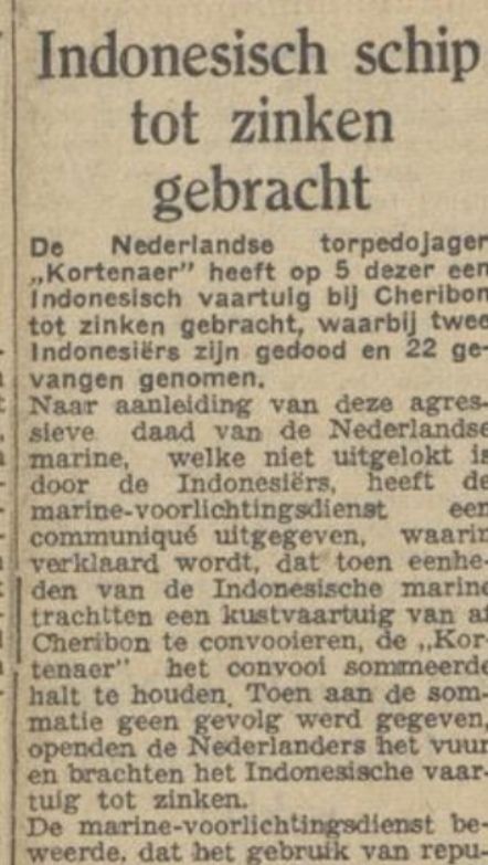 De Waarheid edisi 6 Januari 1947