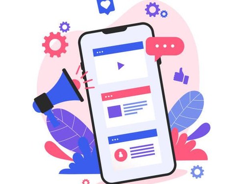 Social media marketing concept design Vector illustration.