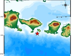 Gempa M 4,2 Guncang Kuta Selatan Bali, Getaran Terasa di Denpasar