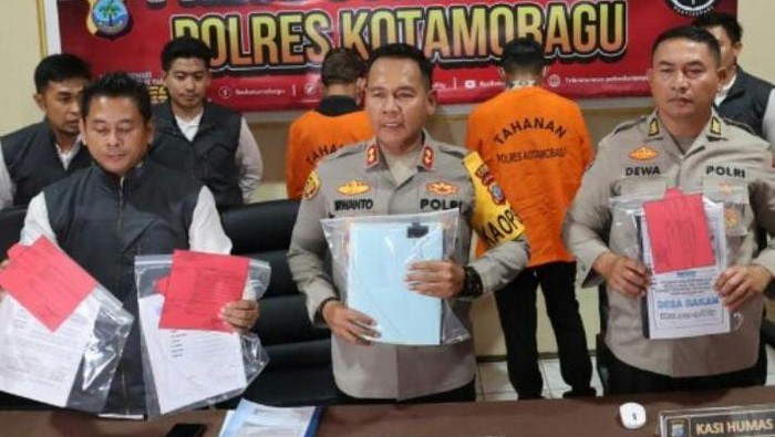 Kades dan kontraktor di Kotamobagu ditetapkan tersangka korupsi.