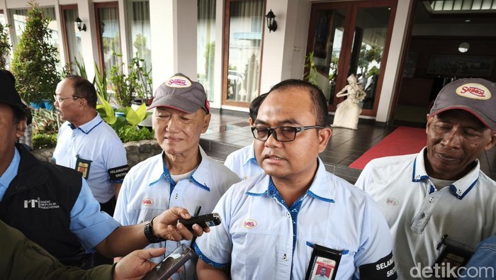 Koordinator Serikat Buruh Sritex Grup Slamet Kaswanto, saat ditemui di PT Sritex, Kabupaten Sukoharjo, Rabu (8/1/2025).