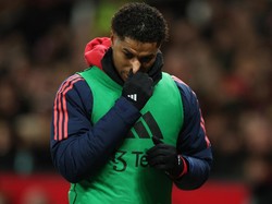 Marcus Rashford. Pada Januari 2025 lalu Rashford, yang tidak lagi terpakai di Manchester United, menolak tawaran dari beberapa klub Arab Saudi dalam usahanya menghidupkan kembali karier. Foto: REUTERS/Phil Noble