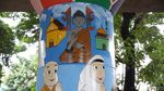 Mural Bertema Toleransi Hiasi Kolong Flyover Kampung Melayu