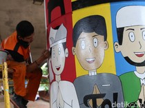 Mural Bertema Toleransi Hiasi Kolong Flyover Kampung Melayu