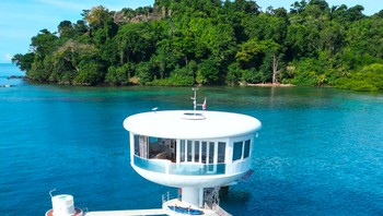 Deepwater SeaPod merupakan habitat manusia terapung yang cocok untuk lautan terbuka dan mampu menahan gelombang besar, sebut Koch. Foto: Ocean Builders