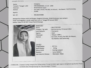 Bantu Cari Lur! Ina Gadis Remaja Asal Bawen Sudah 5 Hari Hilang