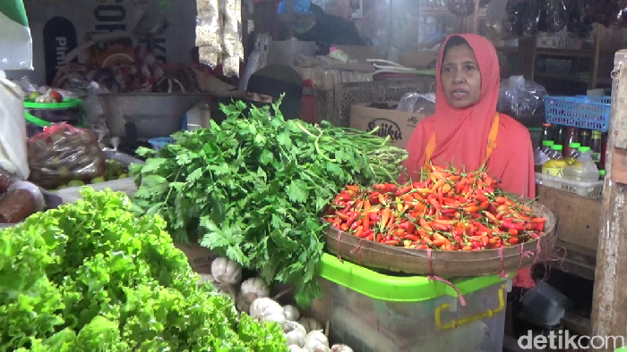 Pedagang cabai di Lumajang