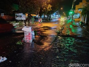 Awas Jebakan Bermunculan di Sepanjang Jalan Godean Saat Hujan