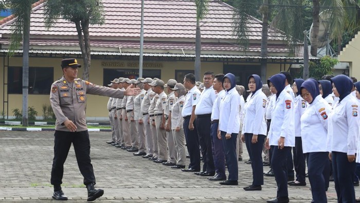 ASN hingga PHL Polres Mojokerto dilaatih PBB