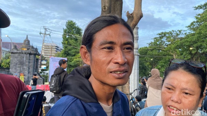 Ayah kandung Gamma, Andi Prabowo di Mapolda Jateng, Kelurahan Mugassari, Kecamatan Semarang Selatan, Kamis (9/1/2025).
