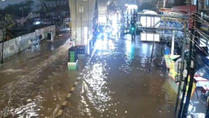 Banjir di Seskoal (Antara)