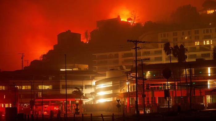 Daerah Pacific Palisades di LA adalah salah satu yang termahal di Amerika Serikat. (Reuters: Mike Blake)