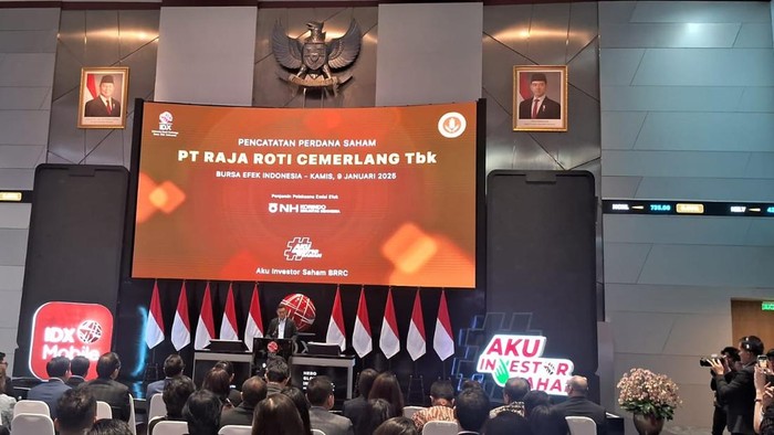Emiten Tepung Roti BRRC resmi melantai di BEI.