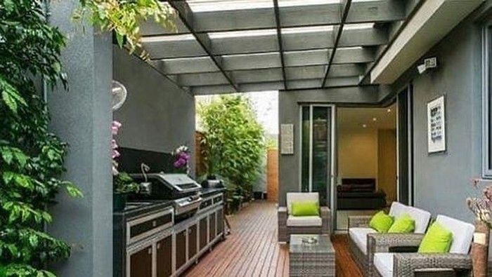 Inspirasi kanopi dapur outdoor.