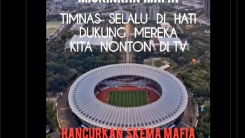 Meme ajakan kosongkan GBK... Foto: X.com