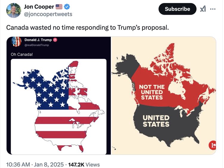 Donald Trump Ingin Caplok Kanada Hebohkan Linimasa