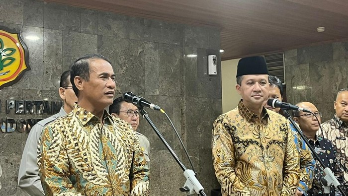 Mentan Amran Sulaiman, di Kantor Kementan, Kamis (9/1/2025).