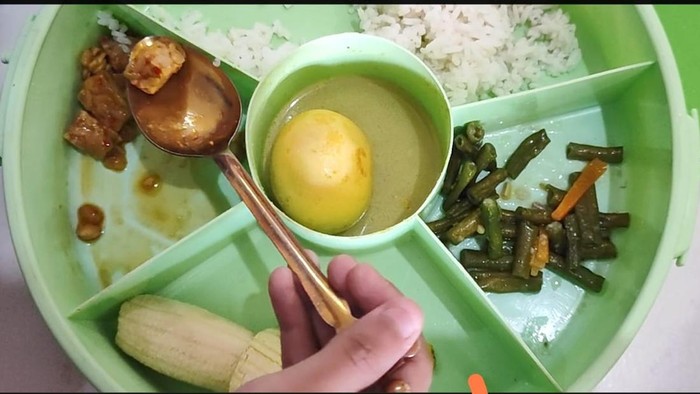 Menu makan bergizi gratis di Palembang hari ke 3 dan 4