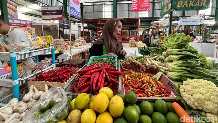 Pedagang cabai di Kota Malang