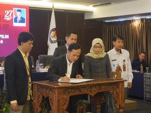 KPU Tetapkan Witiarso Utomo-Ibnu Hajar Jadi Bupati dan Wabup Jepara Terpilih