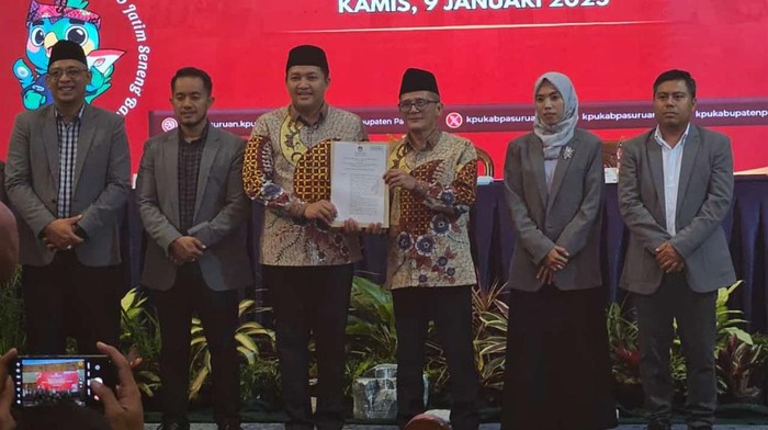 Penetapan paslon Rubih sebagai Bupati dan Wakil Bupati Pasuruan
