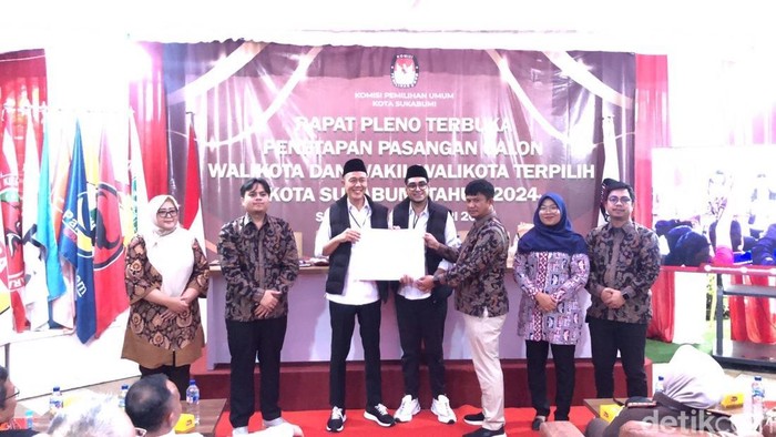 Penetapan Walkot dan Wawalkot Sukabumi terpilih dalam Pilkada 2024