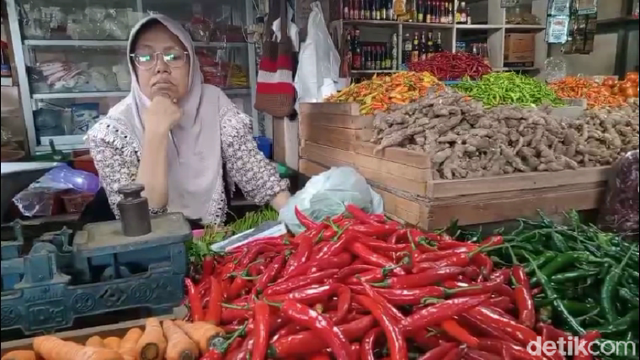 Penjual cabai di Lumajang