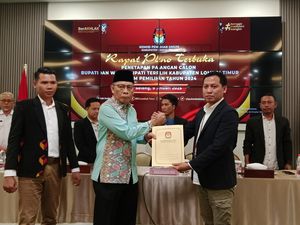Iron-Edwin Ditetapkan Jadi Bupati dan Wabup Lombok Timur Terpilih 2025-2030