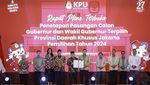 Potret Pramono-Rano Ditetapkan sebagai Gubernur-Wagub Terpilih DKI Jakarta