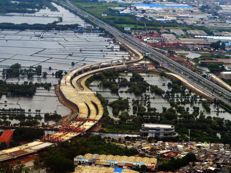 Penampakan Terkini Pembangunan Tol PIK 2