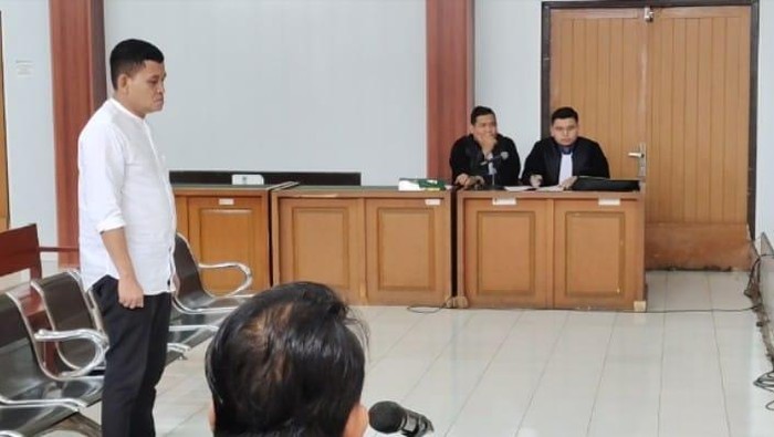 Sodikin, Kades Tanjung Medang Muara Enim menjalani sidang vonis
