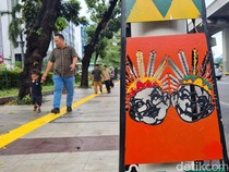 Wajah Baru Trotoar Jalan Rasuna Said