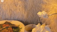 Liburan bareng ke luar negeri, Brisia dan Jonathan tampak menikmati hidangan steak hingga hot chocolate di salah satu resto mewah. Foto: Pool/Instagram