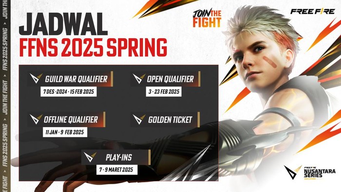 Garena Indonesia menggelar babak city qualifier kompetisi Free Fire Nusantara Series (FFNS) 2025.Turnamennya hadir di 72 kota di Indonesia.