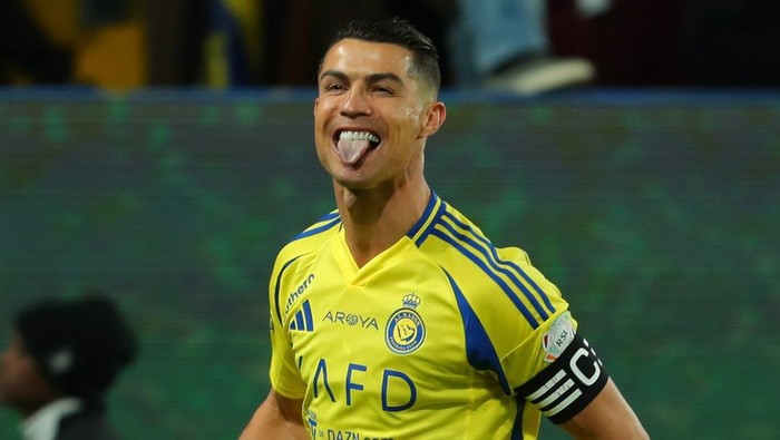 Cristiano Ronaldo amat jitu di titik putih, terbaru saat Al Nassr menghadapi Al Akhdoud 10 Januari 2025 di Al Awwal Stadium, Riyadh.