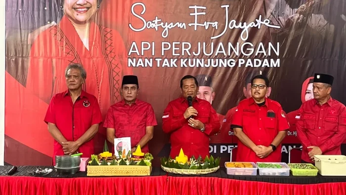 Edy Rahmayadi menghadiri perayaan HUT ke-52 PDIP di Sumut (Instagram @edy_rahmayadi)