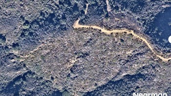 Foto diambil pada 1 Januari sebelum terbakar. Foto: Nearmap