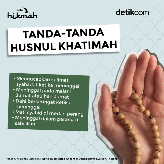 Infografis tanda-tanda husnul khatimah